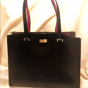 Kate Spade Black Structured Tote